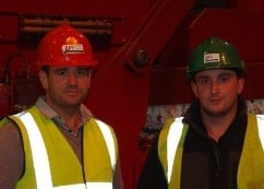 Leeds Paper Recycling managing director Jamie Todd and (r) Thomas Todd, operations director 